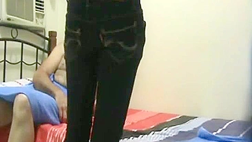 Indian pleasure session showing a submissive taboo daughter and her daddy