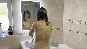 Nudist mommy is going to show off her ass and let him enjoy it as well