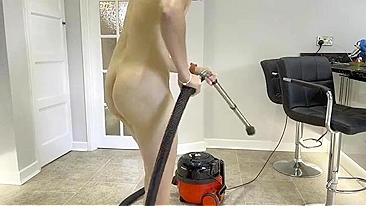 Nudist mommy is going to show off her ass and let him enjoy it as well