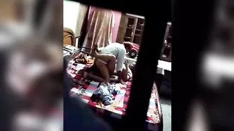 Dude almost slides his cock between her juicy ass cheeks in incest XXX