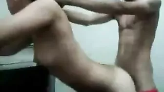 Modest sister with a hairy pussy is going to get fucked from behind