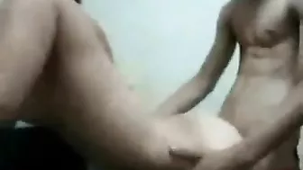 Modest sister with a hairy pussy is going to get fucked from behind