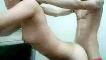 Modest sister with a hairy pussy is going to get fucked from behind