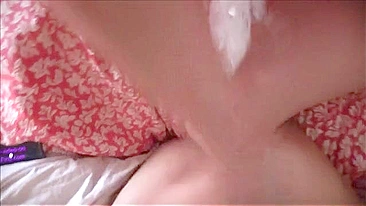 Son is encouraged to watch mommy as she works hard cock, she is so curvy