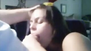Sister sucking cock and being a true whore about it as well love it