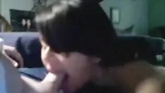 Sister sucking cock and being a true whore about it as well love it