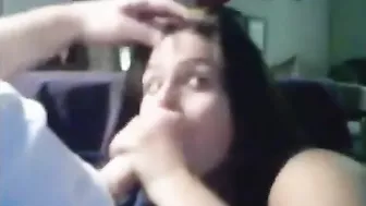 Sister sucking cock and being a true whore about it as well love it