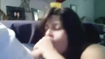 Sister sucking cock and being a true whore about it as well love it