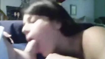 Sister sucking cock and being a true whore about it as well love it