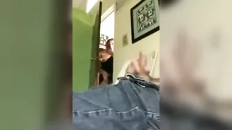 Dick flash from a kinky nephew who loves jerking off at every turn