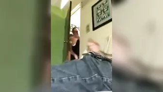 Dick flash from a kinky nephew who loves jerking off at every turn