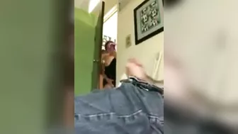 Dick flash from a kinky nephew who loves jerking off at every turn