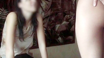 Sister wants to see just how hung her kinky bro really is in this one