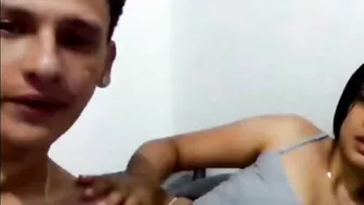 Siblings sexytime teasing with plenty of tongue action and beyond