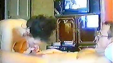 Daughter being dirty in a doggystyle incest fuck scene with REAL gape