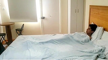 Fat mom is going to let her young boy fuck her sideways for funsies