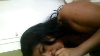 Indian daughter is going to swallow his hard dick with no shame at all