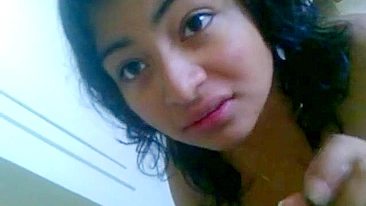 Indian daughter is going to swallow his hard dick with no shame at all