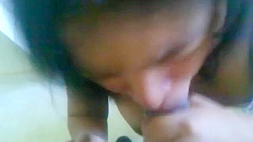 Indian daughter is going to swallow his hard dick with no shame at all