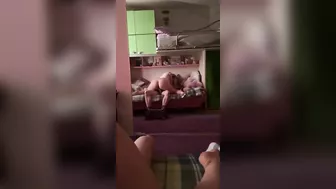 Sister and bro end up cumming a bunch as they share a room to get off