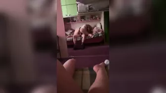 Sister and bro end up cumming a bunch as they share a room to get off