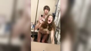 Taboo selfie video with a sister getting fucked from behind real deep