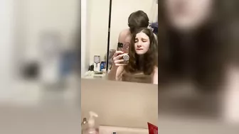 Taboo selfie video with a sister getting fucked from behind real deep
