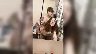 Taboo selfie video with a sister getting fucked from behind real deep