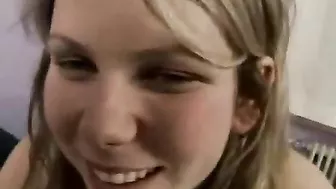 Sister getting fucked in  cowgirl having a casual fuck with her brother