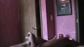 In this amateur film, a teenage stud masturbates before his sister walks in