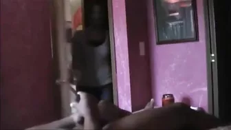 In this amateur film, a teenage stud masturbates before his sister walks in