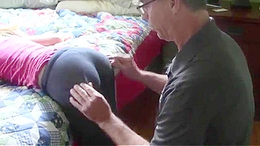 She tenderly caresses his body and we get to see taboo incest action