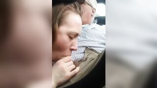 Voluptuous teen is going to blow her daddy in public just because