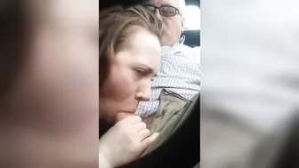 Voluptuous teen is going to blow her daddy in public just because