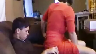 Passionate banging with real mom and a horny son who needs her hole