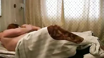 Teen daughter with a tight body is going to tease daddy before they fuck