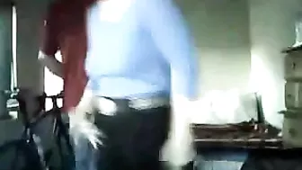 Incest sex scene showing a short hair hottie getting fucked in missionary