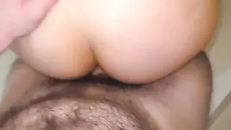 Mommy pulls down her red panties to let her son fuck her opening deep