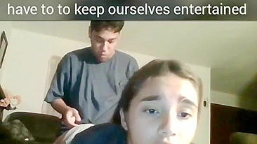 Young sis is going to get banged brutally by her bored brother today