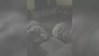 He does not show his face as she mounts him in an incest fuck movie