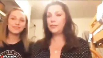 Mom and daughter in a taboo incest flashing scene with hot teasing Mom and daughter in a taboo incest flashing scene with hot teasing