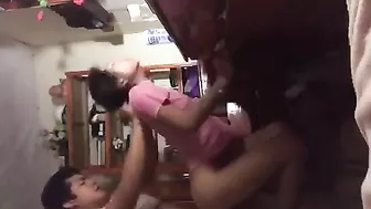 She accessorizes with sexy little items while getting dicked down