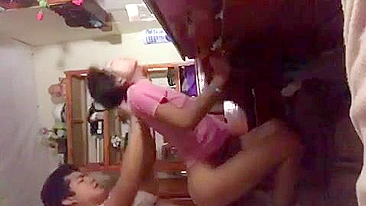 She accessorizes with sexy little items while getting dicked down