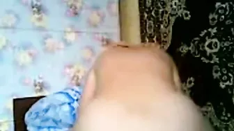 Incest girl is going to get her ass smacked a bunch as she bounces