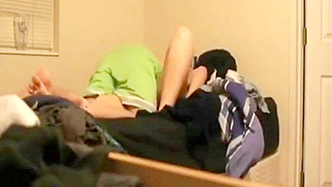 Blonde sister is going to get fucked in a taboo sex scene with orgasms