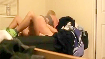 Blonde sister is going to get fucked in a taboo sex scene with orgasms