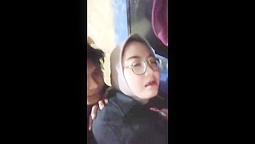 She has her boobs on display of as he fucks her tight little pussy