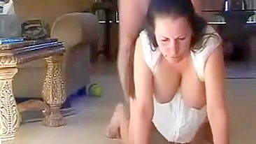 Big boobs mom enjoys incest fucking all the time and it is hot as well