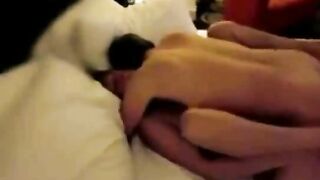 Real mommy and son superfuck scene with missionary loving on a bed