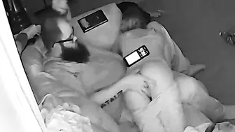 She squeals happily as daddy dominates and fingers her for the TV